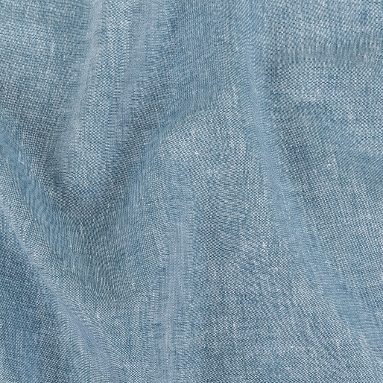 1 Yard Lightweight Linen Chambray Heathered Faded Denim Minerva Collection